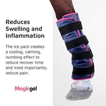 Magic Gel Ice Pack for Horses | Cooling Gel Leg Wraps
