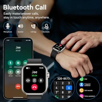 Versatile Smart Watch with HD Display and Bluetooth Calling