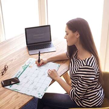 Aesthetic Greenery Desk Calendar for Easy 2022 Planning