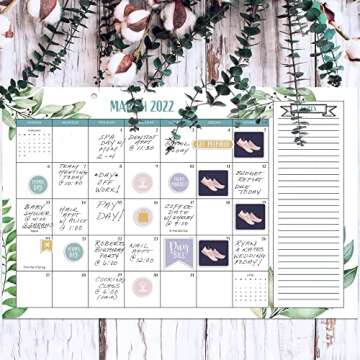 Aesthetic Greenery Desk Calendar for Easy 2022 Planning