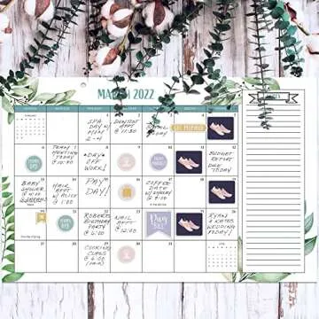 Aesthetic Greenery Desk Calendar for Easy 2022 Planning