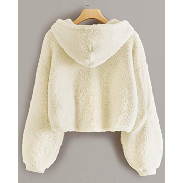 GAMISOTE Kids Girls Fuzzy Hoodie Warm Pullover Jacket