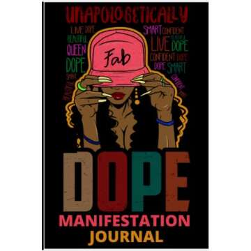 Melanin Queen Beautiful Black Woman Weekly Manifesting Journal: Black Women Manifest Dope Things