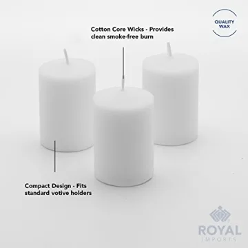 Royal Imports Votive Candle - Unscented, 10 Hour Burn Time
