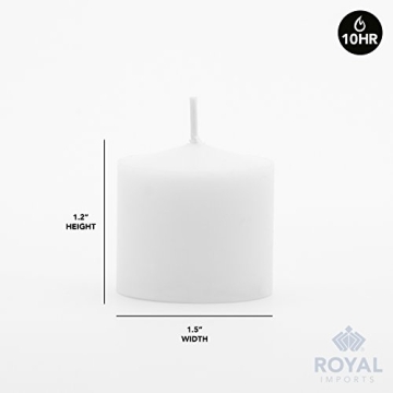 Royal Imports Votive Candle - Unscented, 10 Hour Burn Time