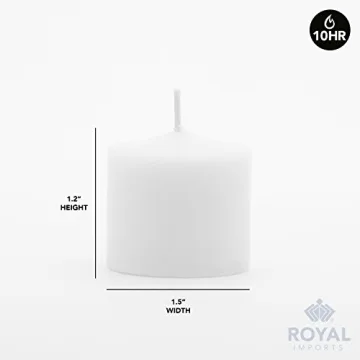 Royal Imports Votive Candle - Unscented, 10 Hour Burn Time