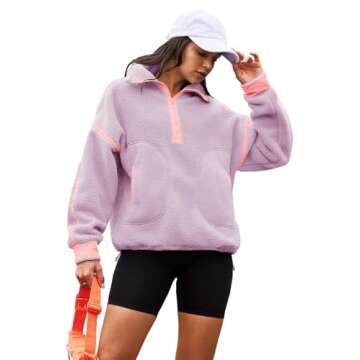Trendy Panadila Womens Fleece Pullover | Cozy & Stylish