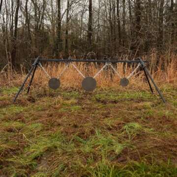 Ash & Ember 3/8" Thick AR500 Steel Gong Shooting Targets Set for Precision Training