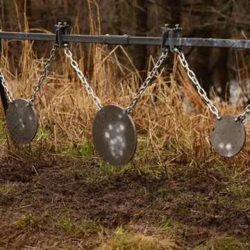Ash & Ember Steel Plate Gong Targets for Precision Shooting