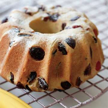 Alimat PluS Silicone Cake Pan 9 Inch, Round Fluted Cake Mold, Tube Cake Pan Silicone Baking Molds for Jello, Gelatin, Pound Cake