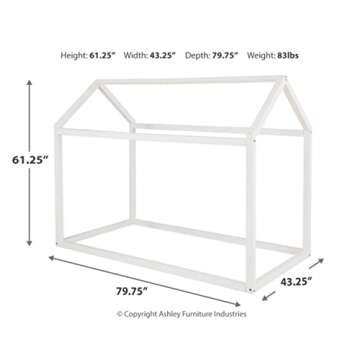 Stylish Twin Size House Bed Frame for Kids