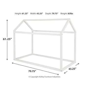 Stylish Twin Size House Bed Frame for Kids