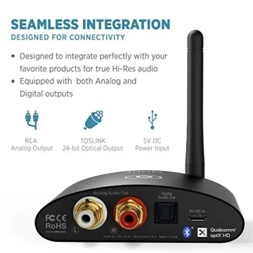 Auris Blume HD Bluetooth Music Receiver for High-Quality Audio