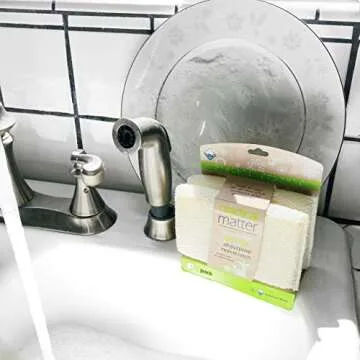 Practical Matter Organic Cotton Fiber All-Purpose Kitchen Sponge (Pack of 2)