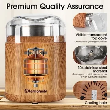 Hermolante Electric Spice Grinder for Kitchen Use