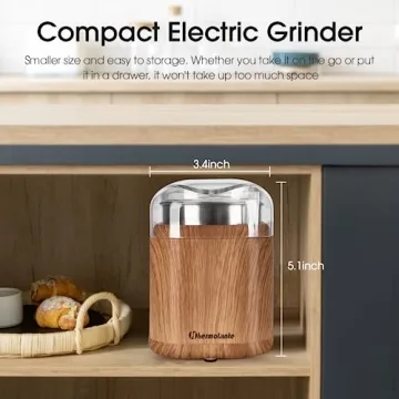 Hermolante Electric Spice Grinder for Kitchen Use