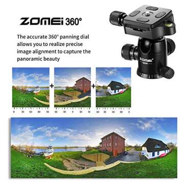 YESSBON ZOMEI Carbon Fiber Tripod for Travel Photography