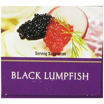 Premium Romanoff Black Lumpfish Caviar 2 oz