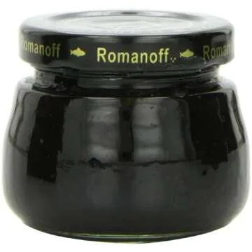 Premium Romanoff Black Lumpfish Caviar 2 oz