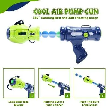 EagleStone Movable Dinosaur Shooting Toys for Kids,Electronic Target Shooting Games with 2 Pump Gun,48 Balls Party Favor Toys with Score Record, LED & Sound, Dino Toys Gift for Boys and Girls