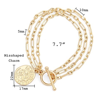 Elegant PEARLADA Gold Chain Bracelet for Her - Gift Ready