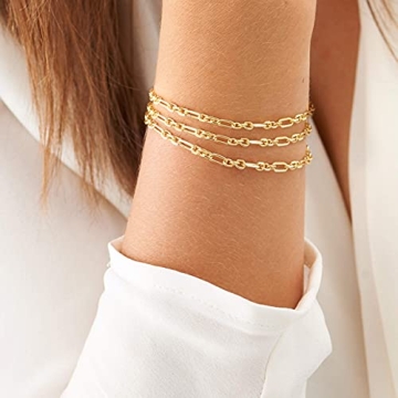 Elegant PEARLADA Gold Chain Bracelet for Her - Gift Ready