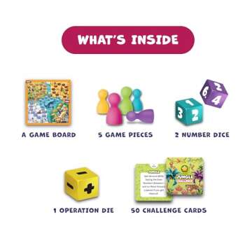 Number Hunter – Fun Math Board Game for Kids – Addition & Subtraction Learning Game – STEM Educational Game for Kindergarten & Elementary – Homeschool & Classroom Toy for 5-10 Year Olds