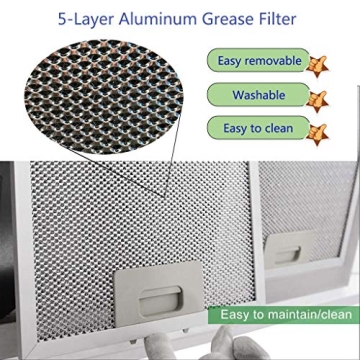 Tieasy 36 Inch Island Range Hood Elegant & Powerful