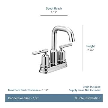 Moen Gibson Matte Black High Arc Bathroom Faucet Review