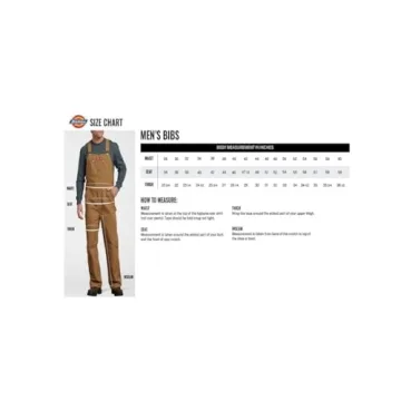 Dickies Men's Bib Overalls for Comfort and Durability