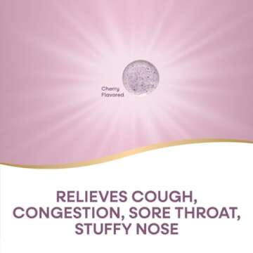 Nature's Way Cold Relief, Umcka, Shortens Duration and Reduces Severity, Multi-Symptom Cold Relief, Homeopathic, Phenylephrine Free, Cherry Flavored, 20 Chewable Tablets (Packaging May Vary)