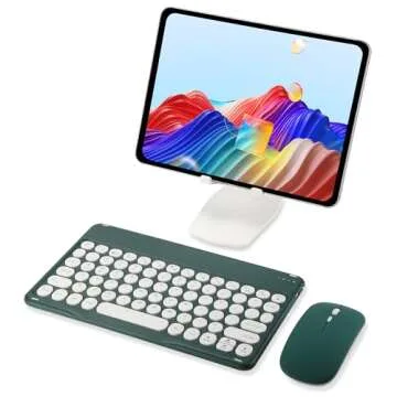Bluetooth Keyboard and Mouse Combo - Ultra Slim & Rechargeable