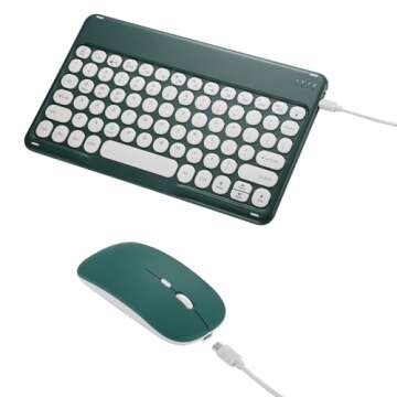 Bluetooth Keyboard and Mouse Combo - Ultra Slim & Rechargeable