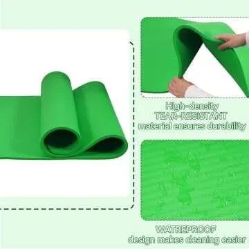 Fitvids Yoga Mat - 1/2" Thick Exercise Mat with Strap