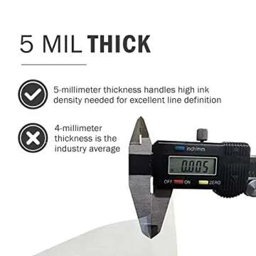 Screen Print Direct® Waterproof Inkjet Film Sheets(13" x 19" - 100 Sheets) - Transparency Film for ...