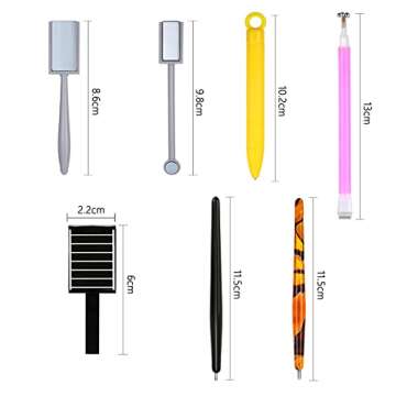 WOKOTO 15Pcs Cat Eye Nail Magnets for Stunning Nail Art