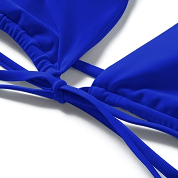 RUUHEE Women Criss Cross High Waisted String Floral Printed 2 Piece Bathing Suits