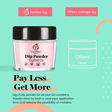 Beetles Dip Powder Nail Kit Starter - Nude Gray Pink 8 Colors Nail Dipping Powder Kit for French Nail, No LED Nail Lamp Needed Manicure Kit Nail Art DIY Home Decoration Gifts for Women