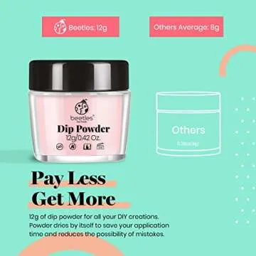 Beetles Dip Powder Nail Kit Starter - Nude Gray Pink 8 Colors Nail Dipping Powder Kit for French Nail, No LED Nail Lamp Needed Manicure Kit Nail Art DIY Home Decoration Gifts for Women