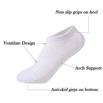 JORMATT 6 Pairs Toddler Little Girls Boys No Show Socks Thin Cotton Soft Anti Slip Low Cut Socks Bre...