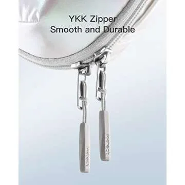 Inateck Electronics Organizer Travel Case, 180° Open Water-resistant Tech Pouch, Multifunctional Travel Organizer Bag, Electronic Accessories Carry Case for Cable, Cord, Charger, Phone, Aurora, Large