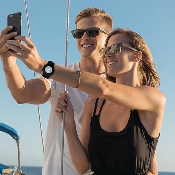 MAKCPOIMER Princess Medallion Sport Band Accessory, 3/4 Pack Silicone Wristband for Holding Carnival Ocean Medallion, fit Men Women（M/L, Black+White+Blue+Pink）