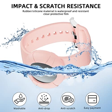 MAKCPOIMER Princess Medallion Sport Band Accessory, 3/4 Pack Silicone Wristband for Holding Carnival Ocean Medallion, fit Men Women（M/L, Black+White+Blue+Pink）