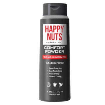HAPPY NUTS Comfort Powder for Men - Aluminum-Free & Deodorizing