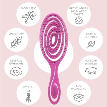 Ninabella Detangling Hair Brush - Eco-Friendly & Pain-Free