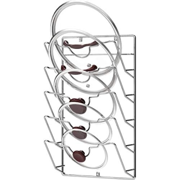 Simple Houseware Wall Door Pot Lid Rack for Kitchen