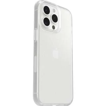 OtterBox iPhone 15 Pro MAX (Only) Prefix Series Case - Stardust (Clear/Glitter), Ultra-Thin, Pocket-Friendly, Raised Edges Protect Camera & Screen, Wireless Charging Compatible