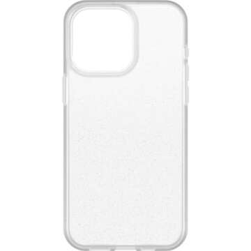 OtterBox iPhone 15 Pro MAX (Only) Prefix Series Case - Stardust (Clear/Glitter), Ultra-Thin, Pocket-Friendly, Raised Edges Protect Camera & Screen, Wireless Charging Compatible
