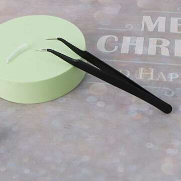 1pcs Fine Point Tweezers Splinter Tweezer Professional Precision Pointed Tweezer Sharp Precision Nee...