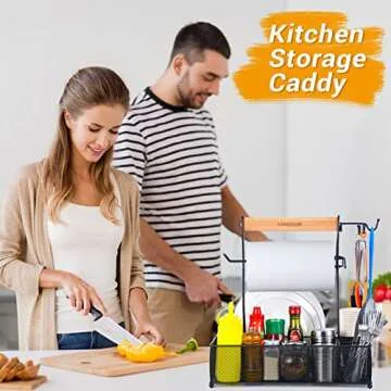 FANGSUN Large Grill Utensil Caddy for Outdoor Cooking